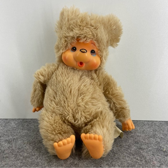 Monchhichi Other - Vintage 70s 80s Monchhichi Tobby Bear Thumb-sucking Plush Doll